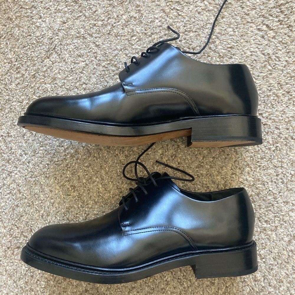 VINCE Davies Black Leather Men's Oxfords